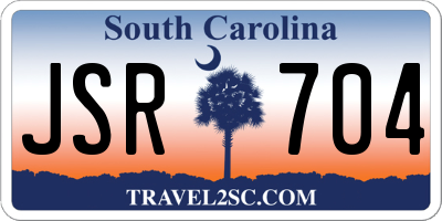 SC license plate JSR704