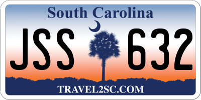 SC license plate JSS632