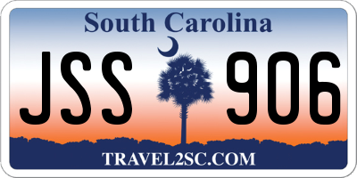 SC license plate JSS906