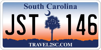 SC license plate JST146