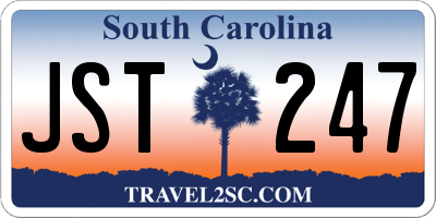 SC license plate JST247