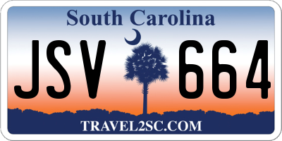 SC license plate JSV664