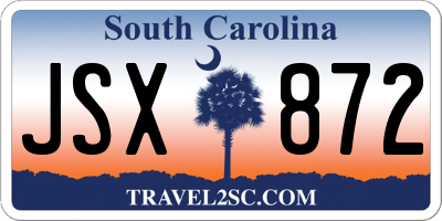 SC license plate JSX872