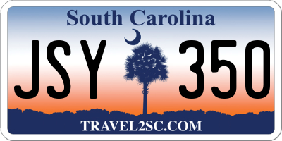 SC license plate JSY350