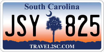 SC license plate JSY825
