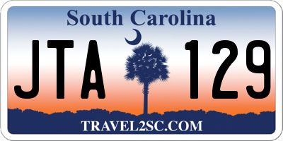SC license plate JTA129