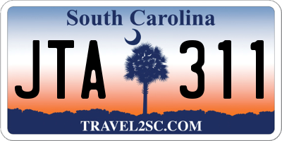 SC license plate JTA311