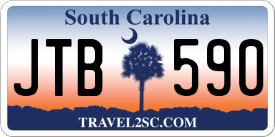 SC license plate JTB590