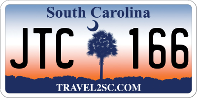 SC license plate JTC166