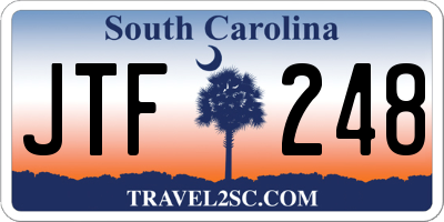 SC license plate JTF248