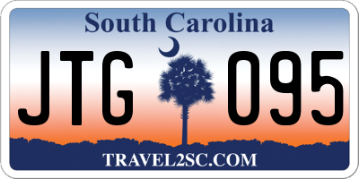 SC license plate JTG095