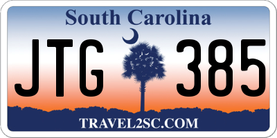 SC license plate JTG385