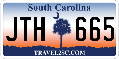 SC license plate JTH665