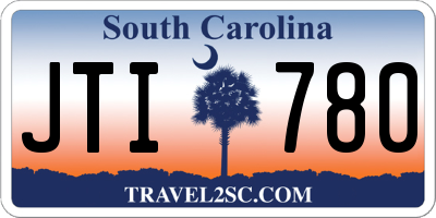SC license plate JTI780