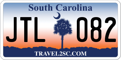 SC license plate JTL082