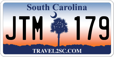 SC license plate JTM179
