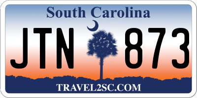 SC license plate JTN873