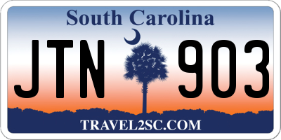 SC license plate JTN903