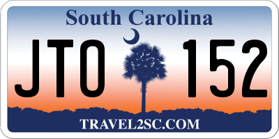 SC license plate JTO152