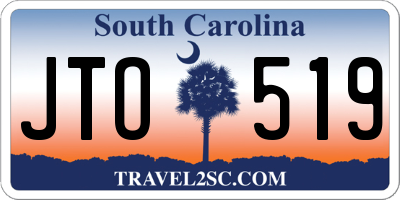 SC license plate JTO519