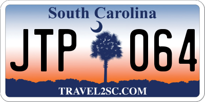 SC license plate JTP064