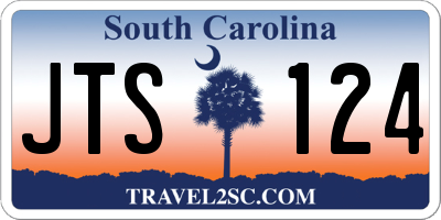 SC license plate JTS124