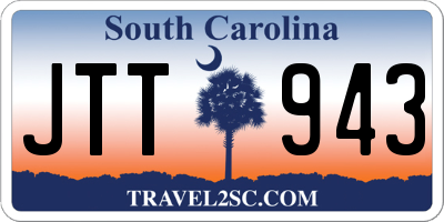 SC license plate JTT943