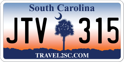 SC license plate JTV315