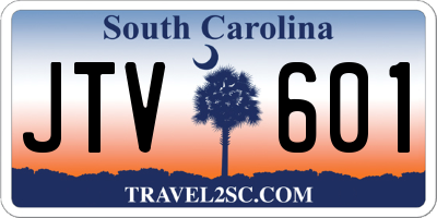 SC license plate JTV601