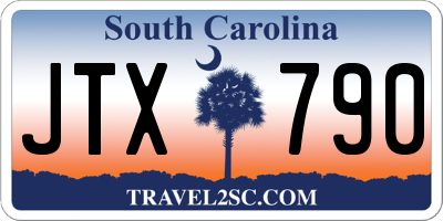 SC license plate JTX790
