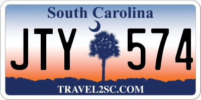 SC license plate JTY574