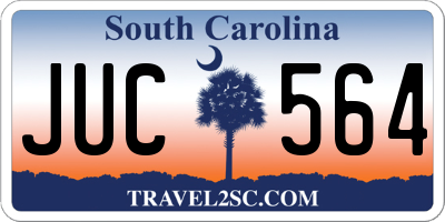 SC license plate JUC564