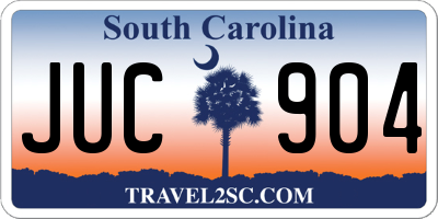 SC license plate JUC904