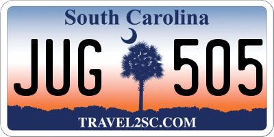 SC license plate JUG505