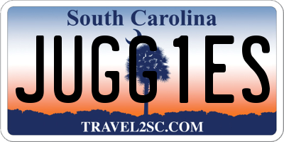 SC license plate JUGG1ES