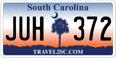 SC license plate JUH372