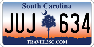 SC license plate JUJ634