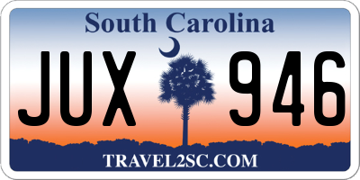 SC license plate JUX946