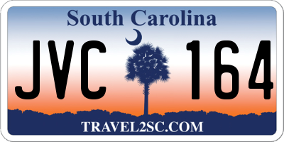 SC license plate JVC164