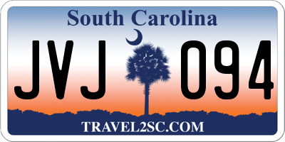 SC license plate JVJ094