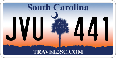 SC license plate JVU441