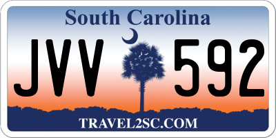 SC license plate JVV592