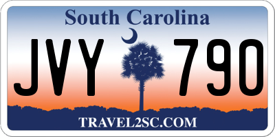 SC license plate JVY790