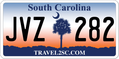 SC license plate JVZ282