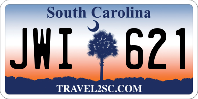 SC license plate JWI621