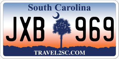 SC license plate JXB969