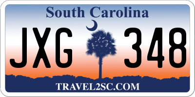 SC license plate JXG348