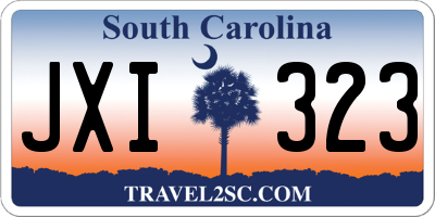 SC license plate JXI323