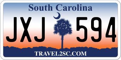 SC license plate JXJ594