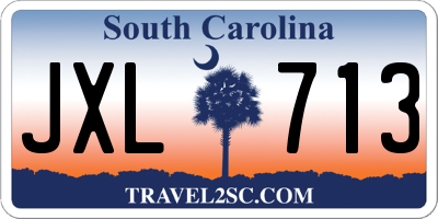 SC license plate JXL713